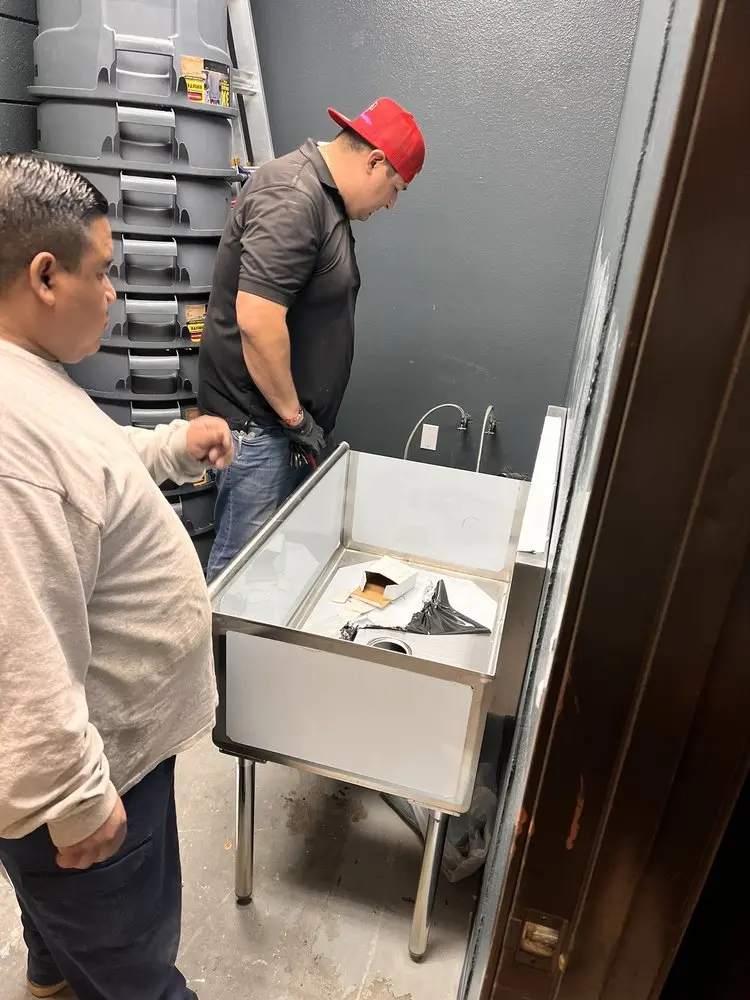 Commercial plumbing and sink installation in Princeton